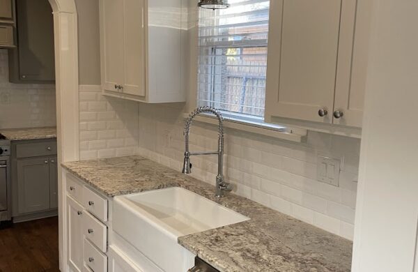 Modern kitchen remodel with wide sink