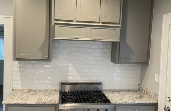 Modern kitchen remodel with new stovetop